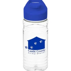 Clear Impact Line Up Bottle with Flip Carry Lid - 20 oz