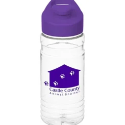 Clear Impact Line Up Bottle with Flip Carry Lid - 20 oz