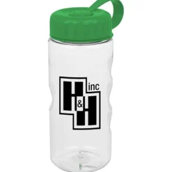 Clear Impact Mini Mountain Bottle with Tethered Lid - 22 oz