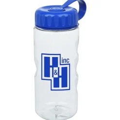 Clear Impact Mini Mountain Bottle with Tethered Lid - 22 oz