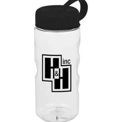 Clear Impact Mini Mountain Bottle with Tethered Lid - 22 oz