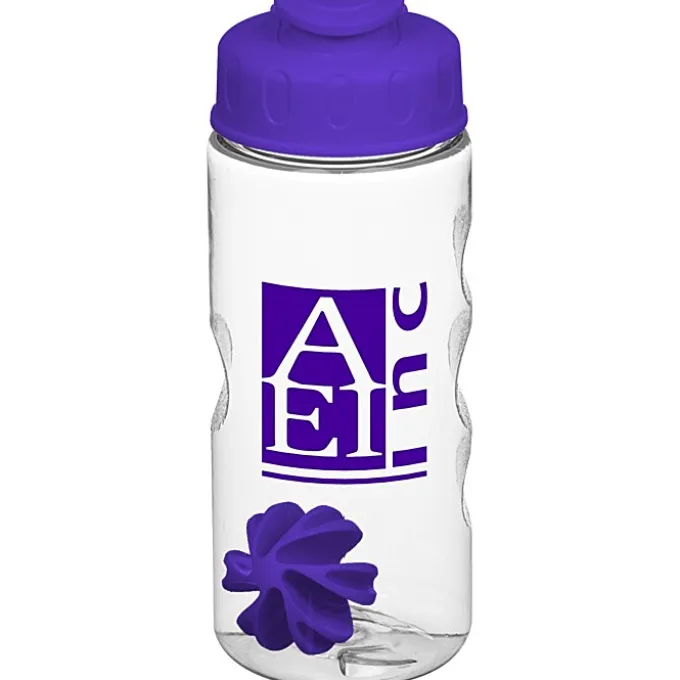 Clear Impact Mini Mountain Bottle with Flip Lid - 22 oz - Shaker