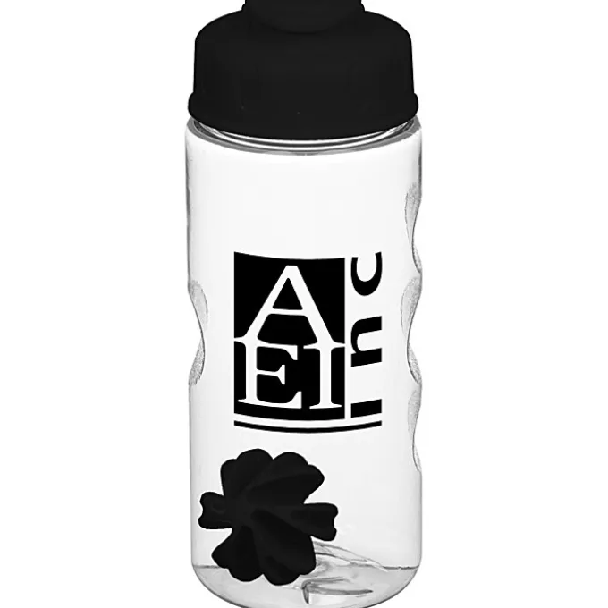 Clear Impact Mini Mountain Bottle with Flip Lid - 22 oz - Shaker