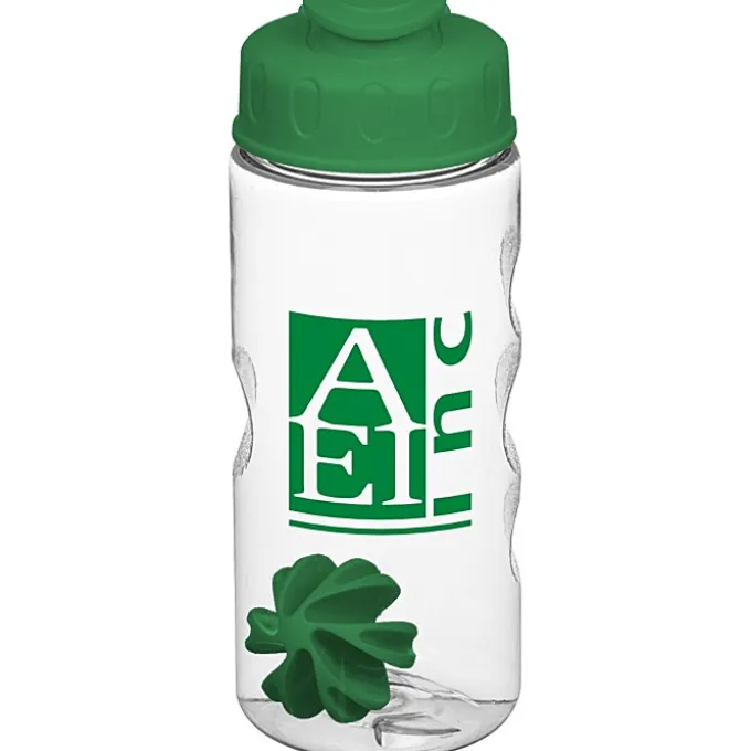 Clear Impact Mini Mountain Bottle with Flip Lid - 22 oz - Shaker