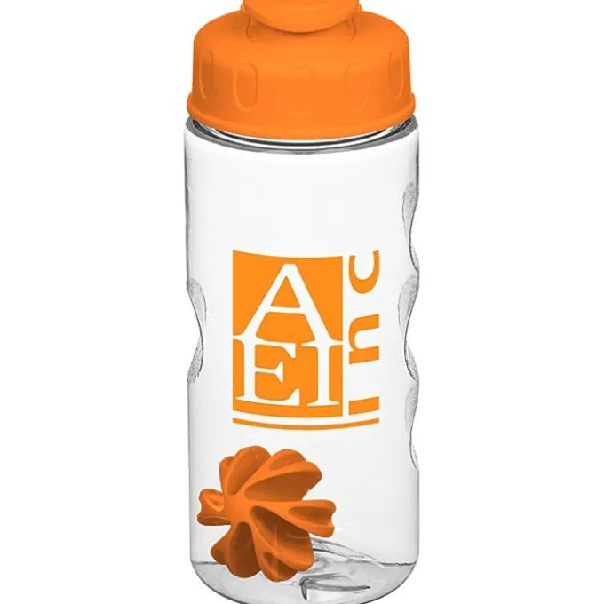 Clear Impact Mini Mountain Bottle with Flip Lid - 22 oz - Shaker