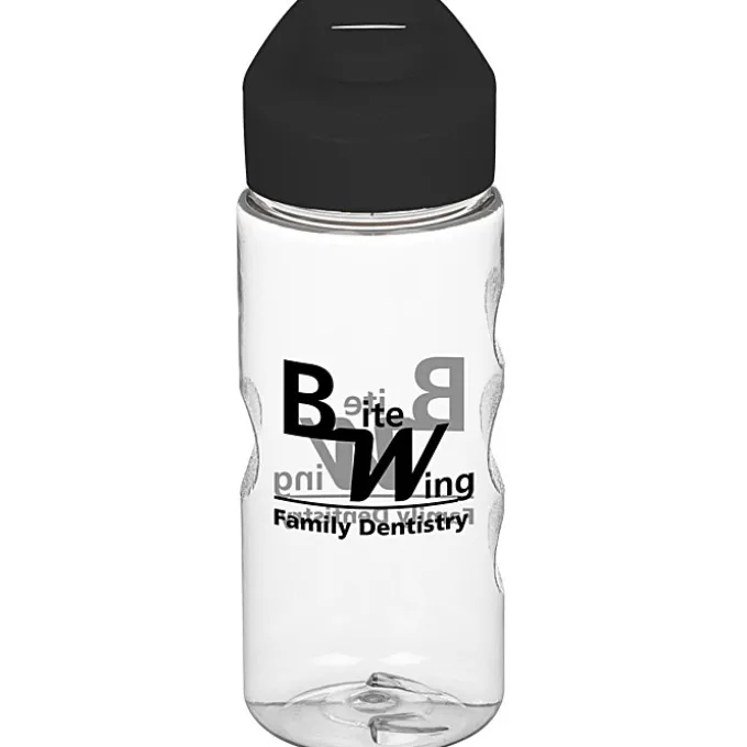 Clear Impact Mini Mountain Bottle with Flip Carry Lid - 22 oz