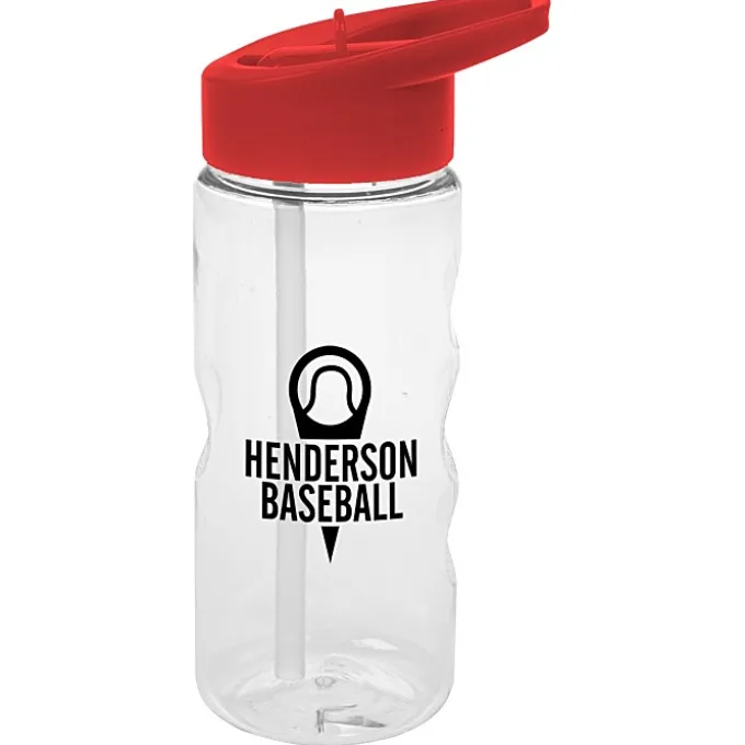 Clear Impact Mini Mountain Bottle with Flip Straw Lid - 22 oz