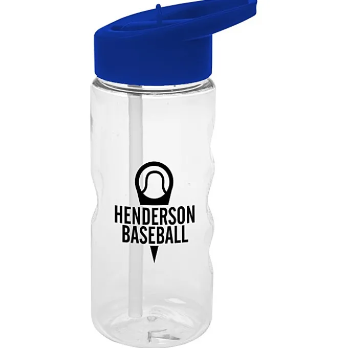 Clear Impact Mini Mountain Bottle with Flip Straw Lid - 22 oz