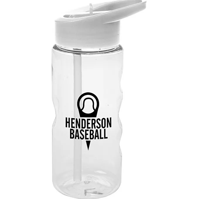 Clear Impact Mini Mountain Bottle with Flip Straw Lid - 22 oz
