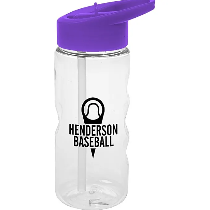 Clear Impact Mini Mountain Bottle with Flip Straw Lid - 22 oz