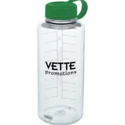 Clear Impact Mountain Bottle with Tethered Lid - 36 oz