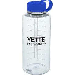 Clear Impact Mountain Bottle with Tethered Lid - 36 oz
