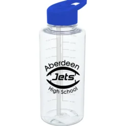 Clear Impact Mountain Bottle with Flip Straw Lid - 36 oz