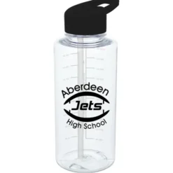 Clear Impact Mountain Bottle with Flip Straw Lid - 36 oz