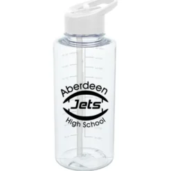 Clear Impact Mountain Bottle with Flip Straw Lid - 36 oz