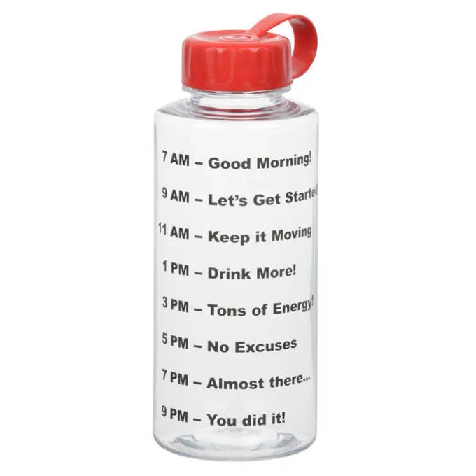 Clear Impact Mountain Bottle with Tethered Lid - 36 oz - Drink Guide