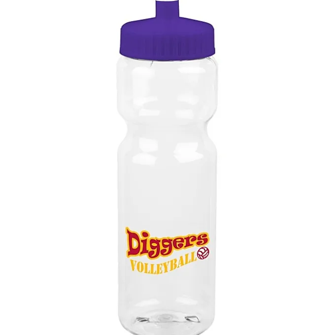 Clear Impact Olympian Bottle - 28 oz - Full Color