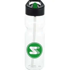 Clear Impact Olympian Bottle with Two-Tone Flip Straw Lid - 28 oz