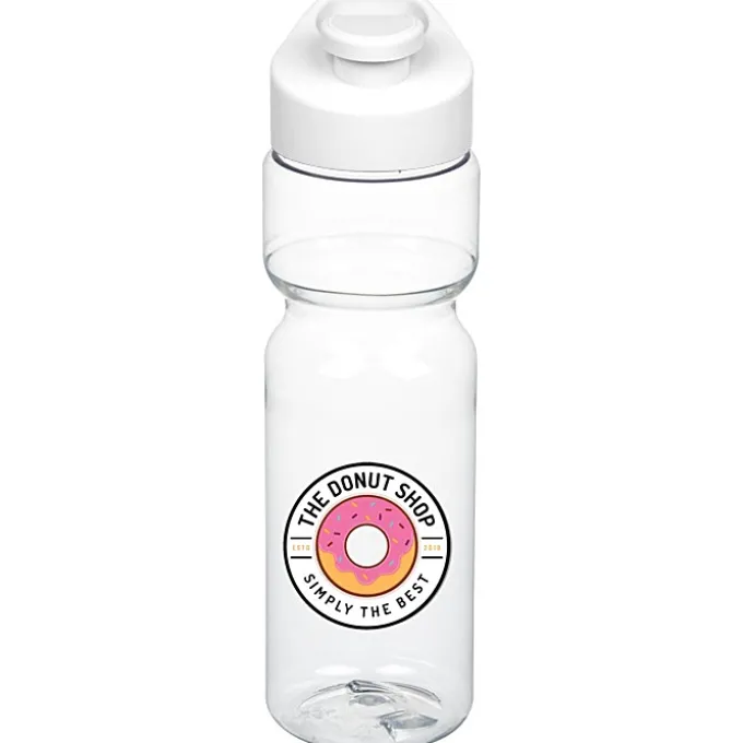 Clear Impact Olympian Bottle with Flip Carry Lid - 28 oz - Full Color
