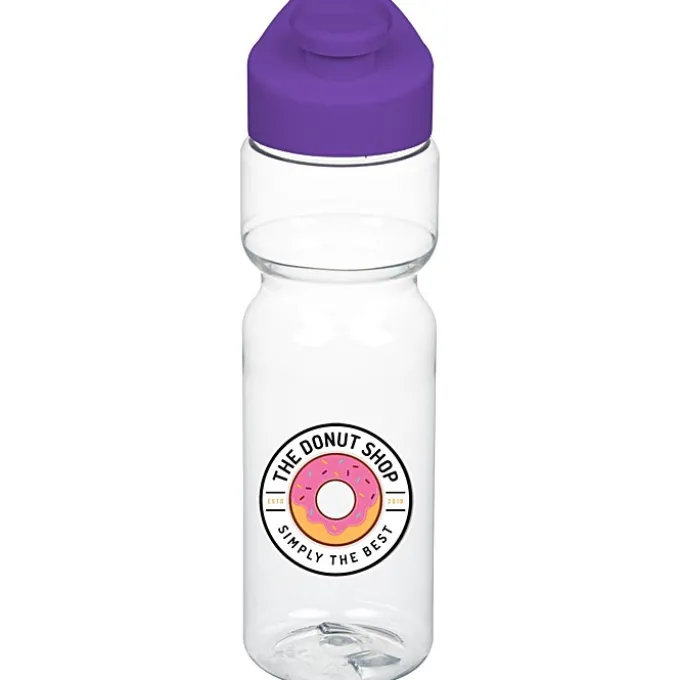 Clear Impact Olympian Bottle with Flip Carry Lid - 28 oz - Full Color
