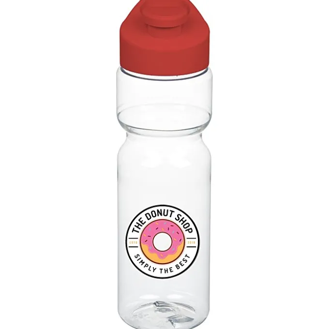 Clear Impact Olympian Bottle with Flip Carry Lid - 28 oz - Full Color