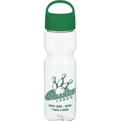 Clear Impact Olympian Bottle with Oval Crest Lid - 28 oz