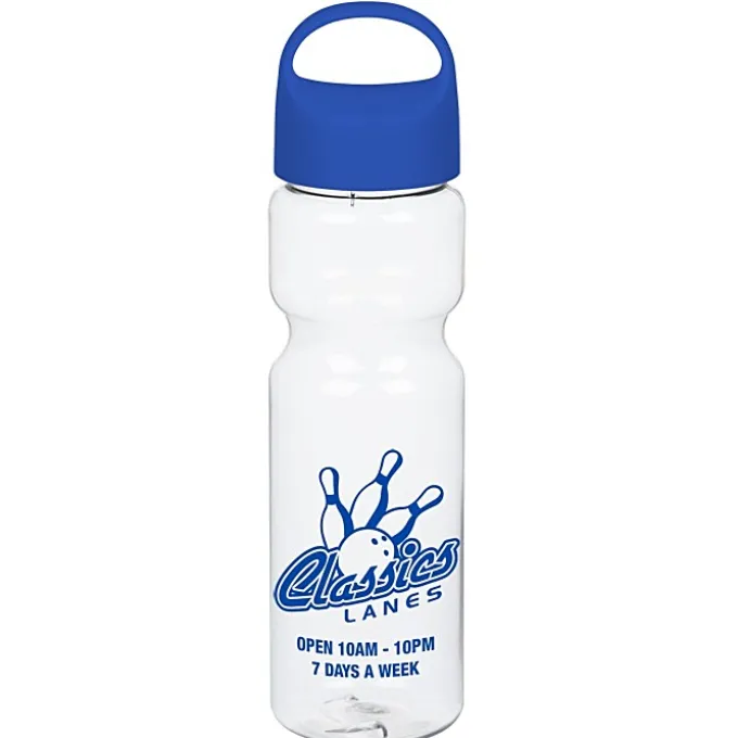 Clear Impact Olympian Bottle with Oval Crest Lid - 28 oz