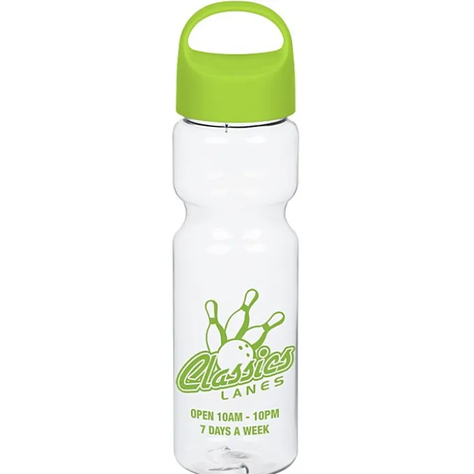 Clear Impact Olympian Bottle with Oval Crest Lid - 28 oz
