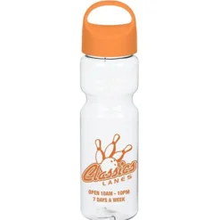 Clear Impact Olympian Bottle with Oval Crest Lid - 28 oz