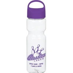 Clear Impact Olympian Bottle with Oval Crest Lid - 28 oz