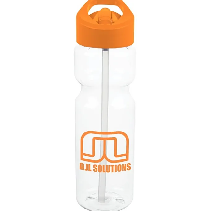 Clear Impact Olympian Bottle with Flip Straw Lid - 28 oz