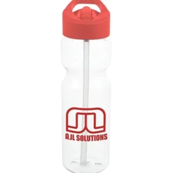 Clear Impact Olympian Bottle with Flip Straw Lid - 28 oz