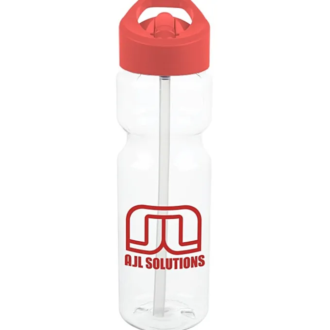 Clear Impact Olympian Bottle with Flip Straw Lid - 28 oz