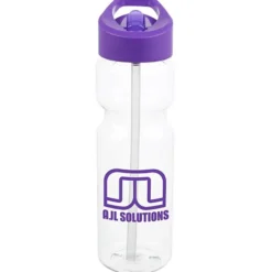 Clear Impact Olympian Bottle with Flip Straw Lid - 28 oz