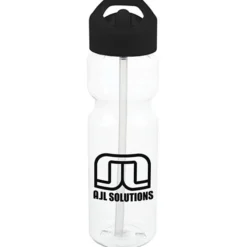 Clear Impact Olympian Bottle with Flip Straw Lid - 28 oz