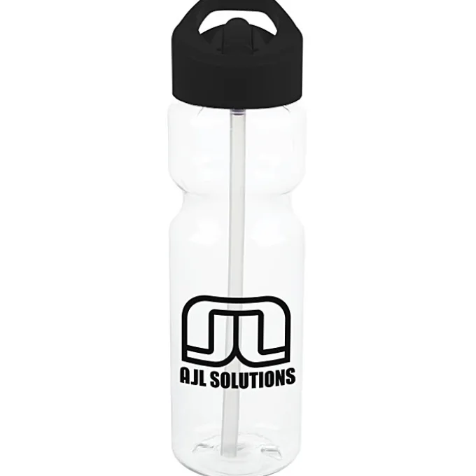 Clear Impact Olympian Bottle with Flip Straw Lid - 28 oz