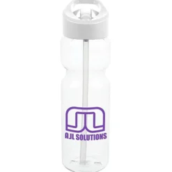 Clear Impact Olympian Bottle with Flip Straw Lid - 28 oz