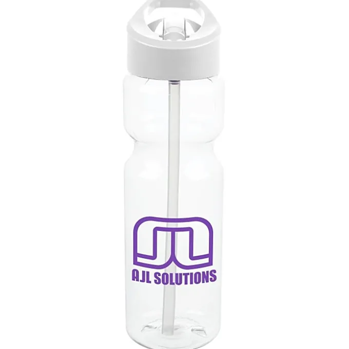 Clear Impact Olympian Bottle with Flip Straw Lid - 28 oz