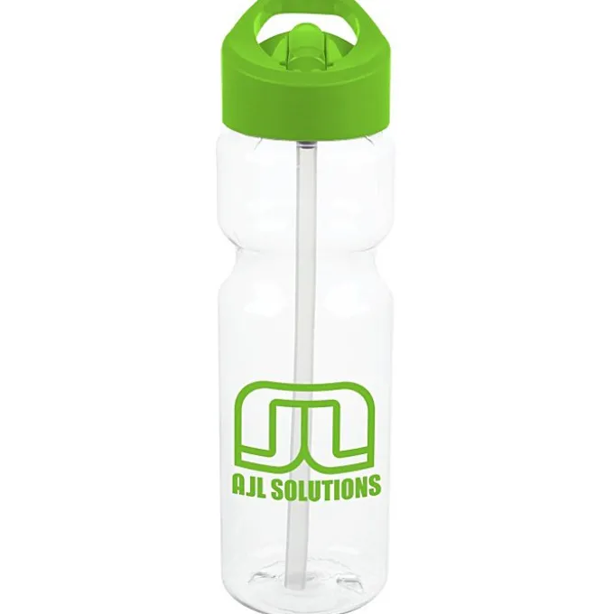 Clear Impact Olympian Bottle with Flip Straw Lid - 28 oz