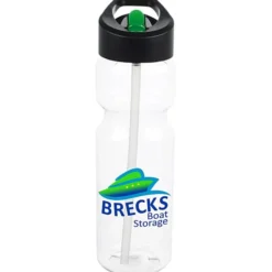 Clear Impact Olympian Bottle with Two-Tone Flip Straw Lid - 28 oz - Full Color