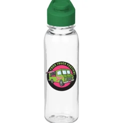 Clear Impact Outdoor Bottle with Flip Carry Lid - 24 oz - Full Color