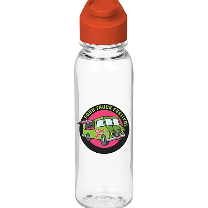 Clear Impact Outdoor Bottle with Flip Carry Lid - 24 oz - Full Color