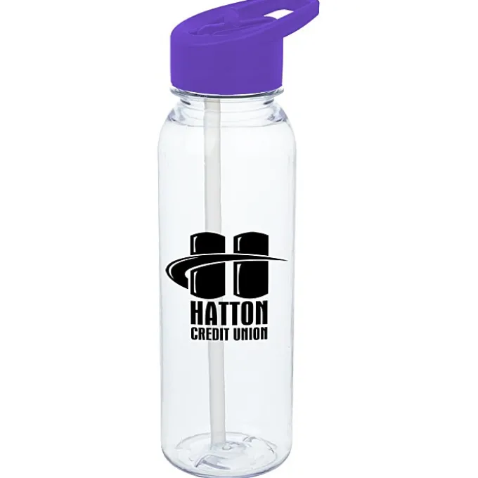 Clear Impact Outdoor Bottle with Flip Straw Lid - 24 oz