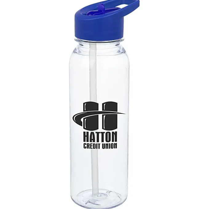Clear Impact Outdoor Bottle with Flip Straw Lid - 24 oz