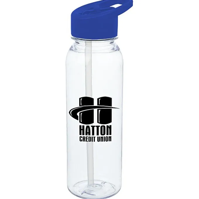 Clear Impact Outdoor Bottle with Flip Straw Lid - 24 oz