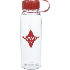 Clear Impact Outdoor Bottle with Tethered Lid - 24 oz