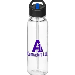 Clear Impact Outdoor Bottle with Two-Tone Flip Straw Lid - 24 oz