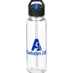 Clear Impact Outdoor Bottle with Two-Tone Flip Straw Lid - 24 oz