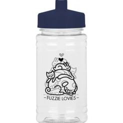 Clear Impact Ring Water Bottle - 16 oz