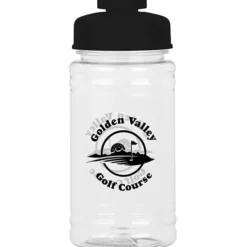 Clear Impact Ring Water Bottle with Flip Drink Lid - 16 oz